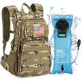 CVLIFE Tactical Hydration Backpack 3L, Lightweight Water Bag Hydration Pack, Hiking Backpack with Water Bladder for Men Women, Heavy Duty Molle Water Backpack for Cycling, Running, Hunting