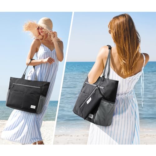 G4Free Waterproof Sandproof Beach Tote Bag for Women W4357