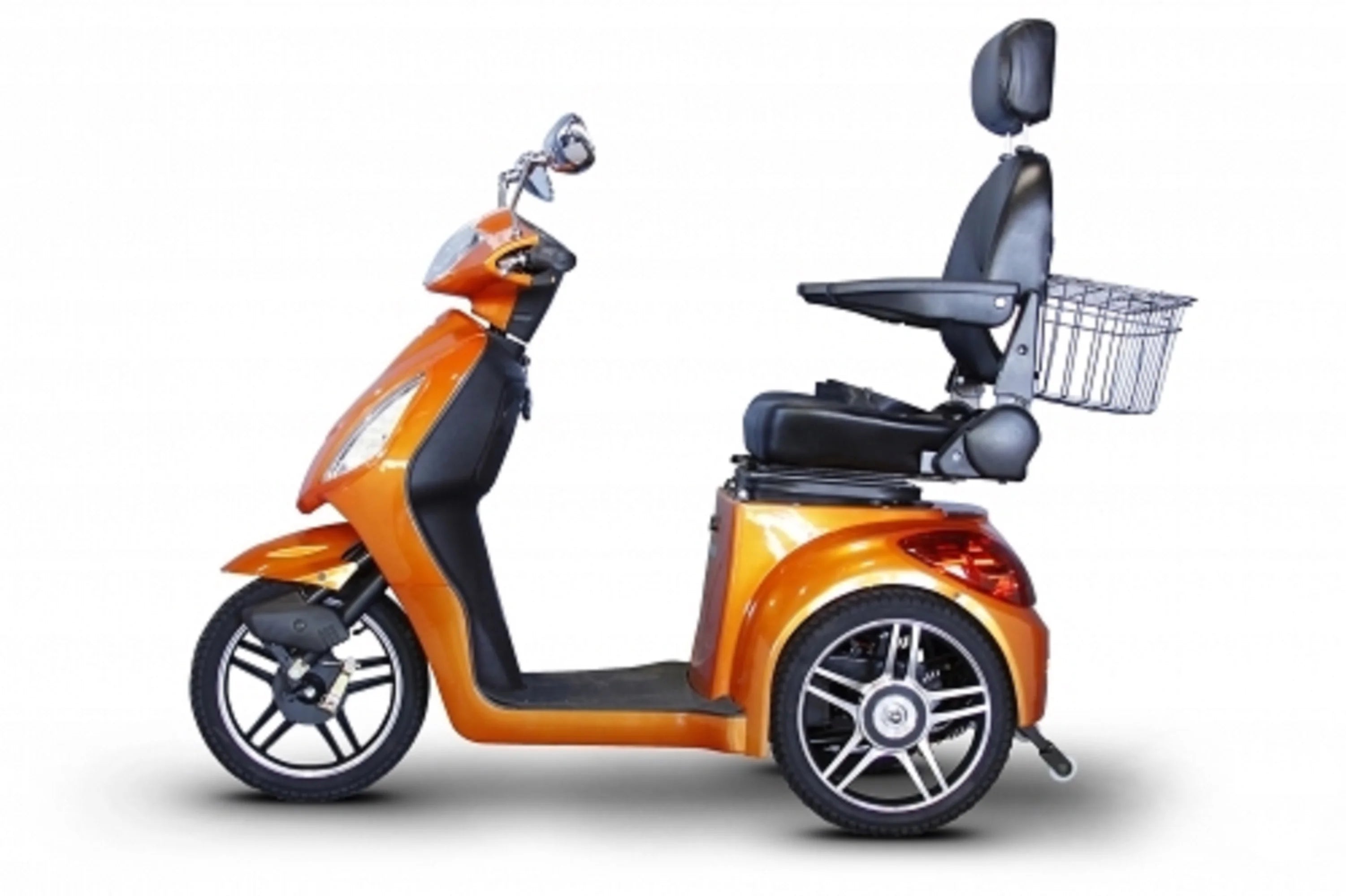 E-Wheels EW-36 Elite 3-Wheel Scooter with Electromagnetic Brakes, Orange M7752