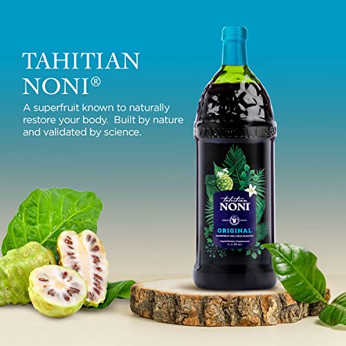 Tahitian Noni Juice by Morinda Original Noni Fruit Puree with Blueberry & Grape, 4x1L Bottles P3061