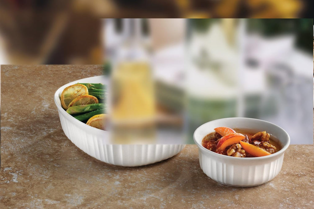 CorningWare French White Pop-Ins 16-Ounce Round Dish with Plastic Cover, 2-Pack N1853
