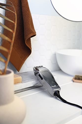 Andis 01820 Professional Fade Master Hair Clipper, Adjustable Carbon Steel Blade, Silver U466094