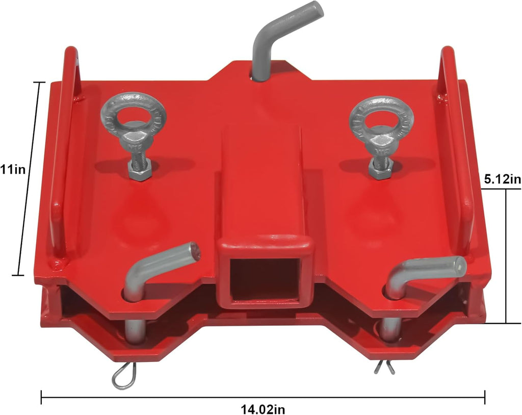 2" Trailer Hitch Receiver for Dual Pallet Forks N32531
