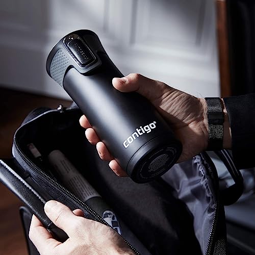 Contigo West Loop 16oz Stainless Steel Vacuum Travel Mug 2-Pack with Spill-Proof Lid L241