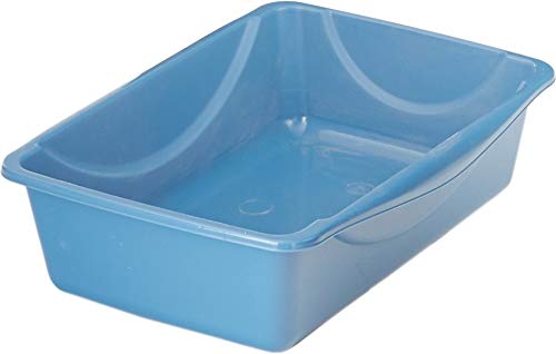 Petmate Cat Litter Box Open Top for Large Cats Blue C287704