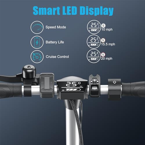 Caroma Electric Scooter for Adults, 500W, 20 MPH, 25 Miles Range, Foldable Y23443
