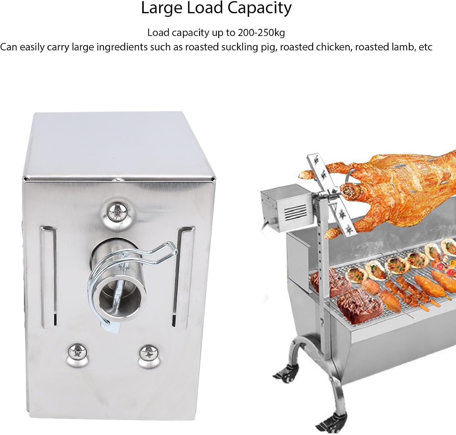 Stainless Steel Electric Grill Rotisserie Motor 45W A46437