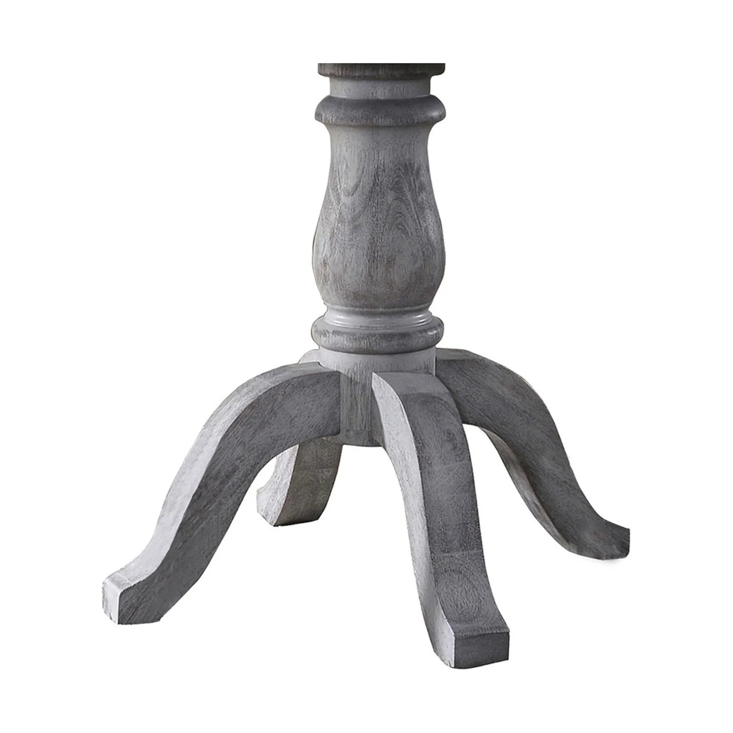Master Farmhouse Style Wood Round Dining Table in Weathered Gray H386225