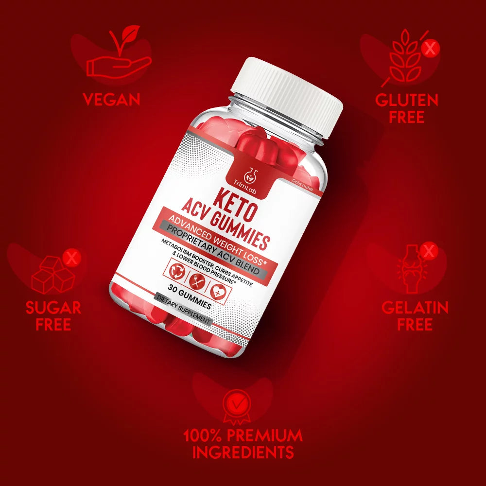 Trim Lab Keto Gummies Weight Loss Supplement, 5 Pack A57033