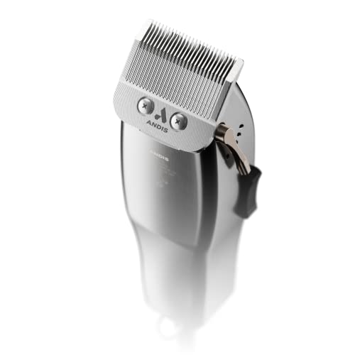 Andis 01820 Professional Fade Master Hair Clipper, Adjustable Carbon Steel Blade, Silver U466094