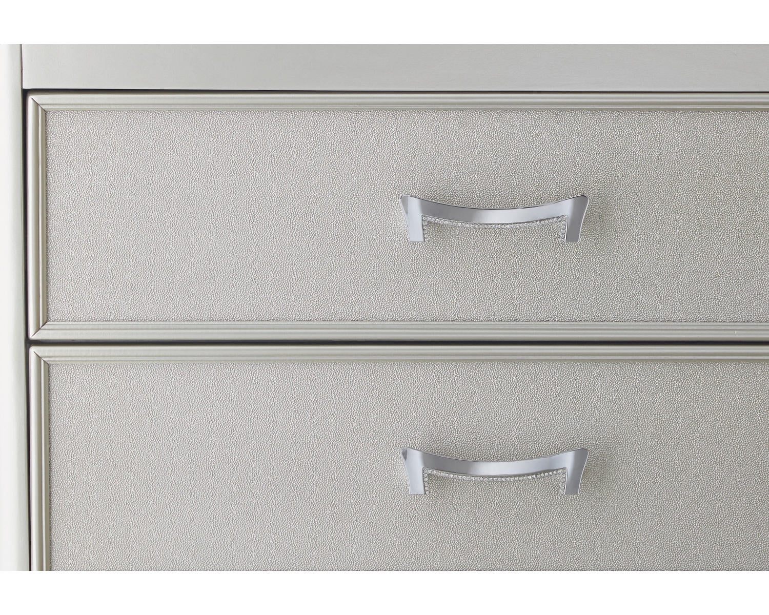 Signature Design by Ashley Coralayne 3 Drawer Nightstand, Silver R348