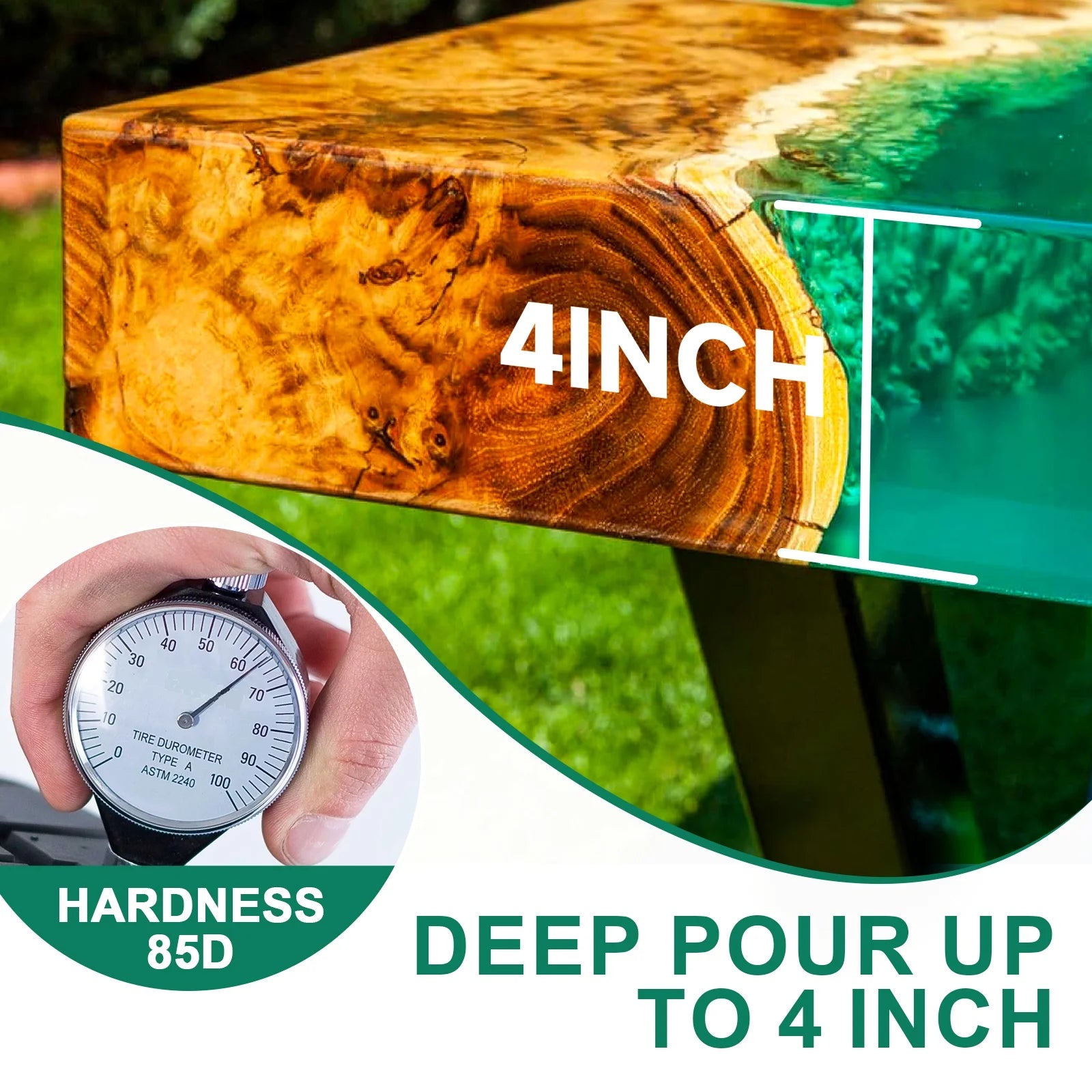 2 Gallon Epoxy Resin for Art, Jewelry, Tabletops, Crystal Clear S760928