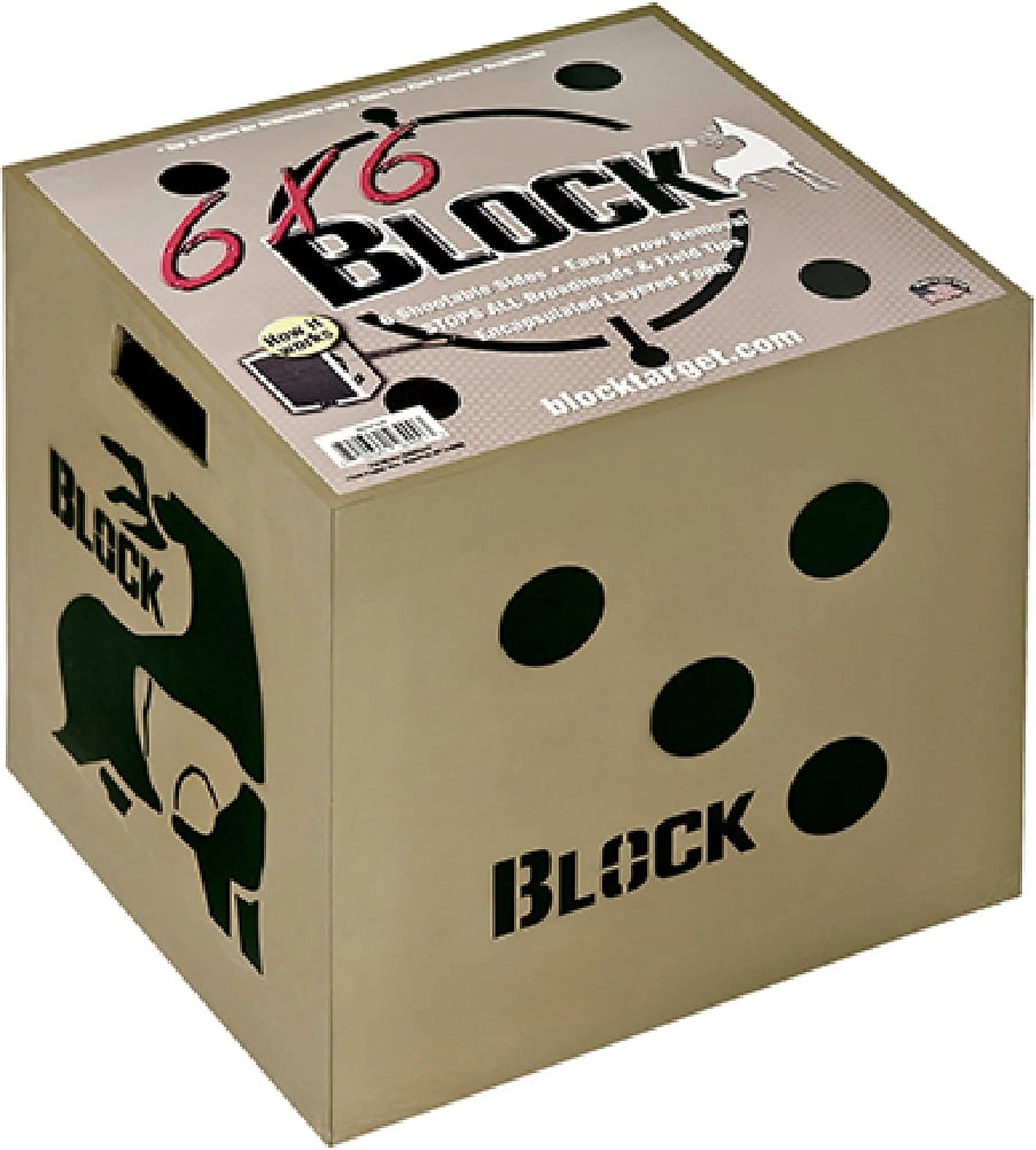 Block 6x6 Sided Archery Target 18x18x16 D8106