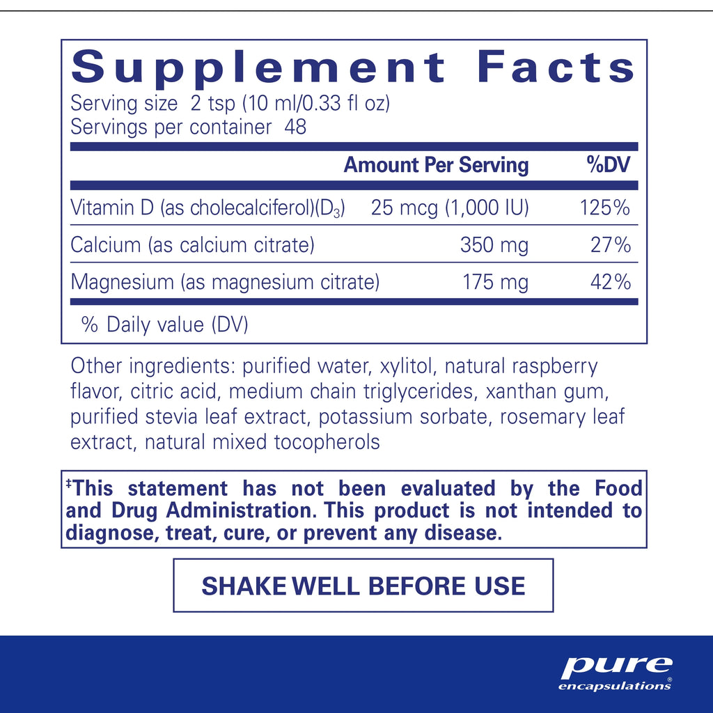 Pure Encapsulations Cal/Mag/D Liquid 16.2 fl. oz. M360