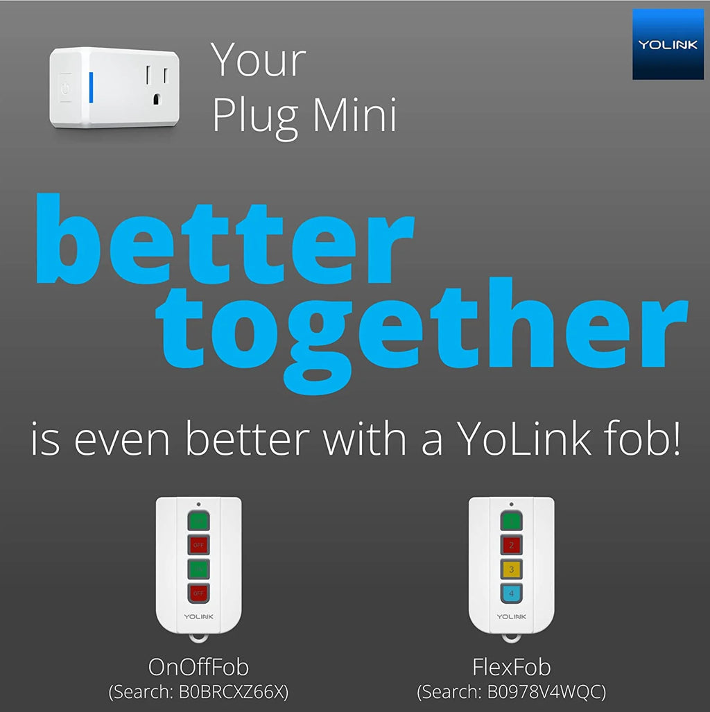 YoLink Mini Plug Smart Outlet for Alexa Google Assistant IFTTT B294