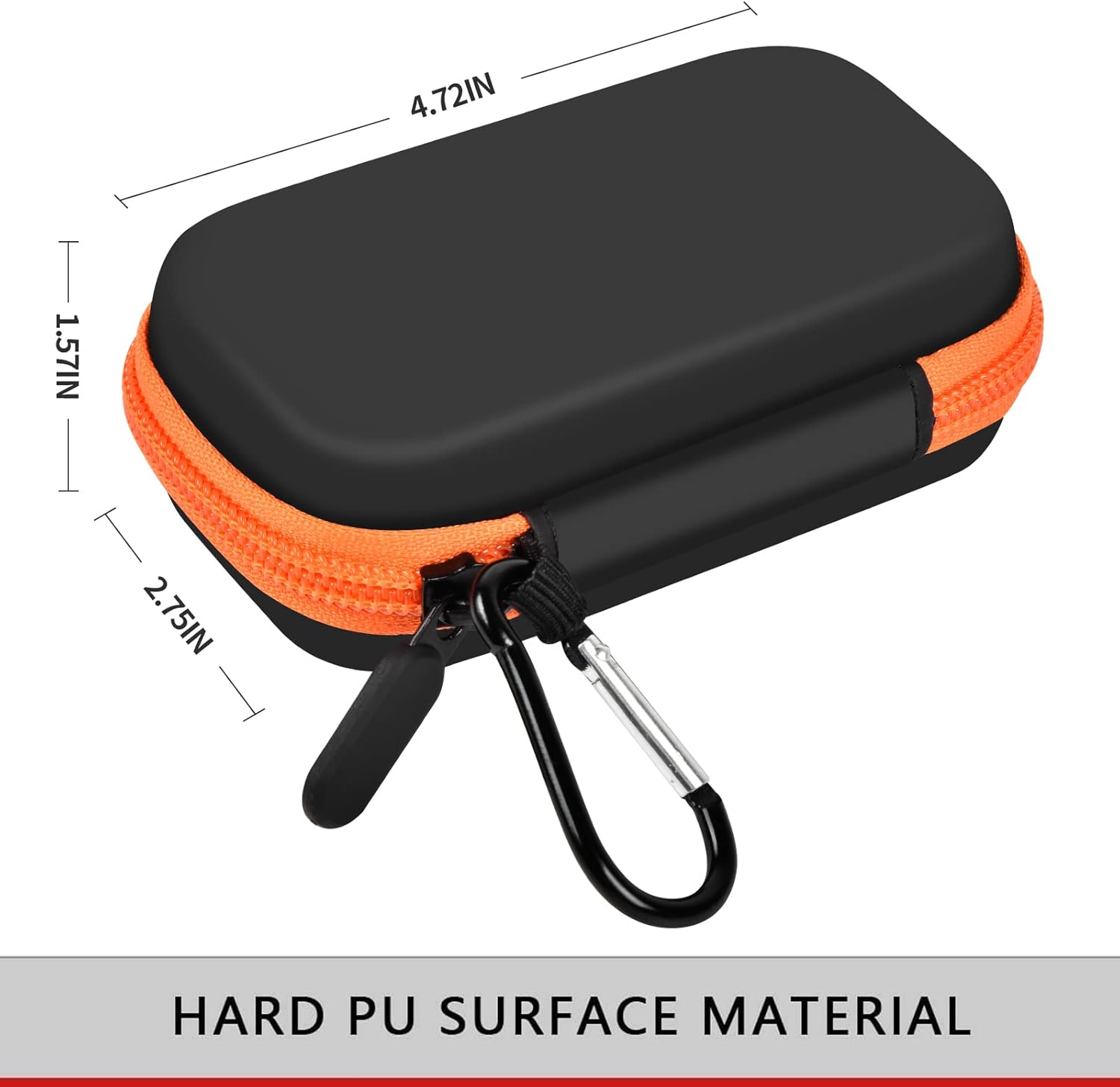 2 SSD Hard Drive Case for SanDisk Extreme Portable SSD, Orange S4802