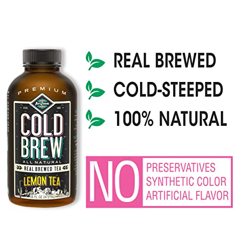 AriZona Arnold Palmer Half and Half Iced Tea Lemonade, 16 Fl Oz (Pack of 12) E779065