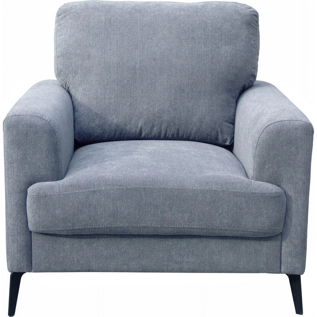 Pemberly Row Gray Chenille Sofa Loveseat Chair Set Z8818