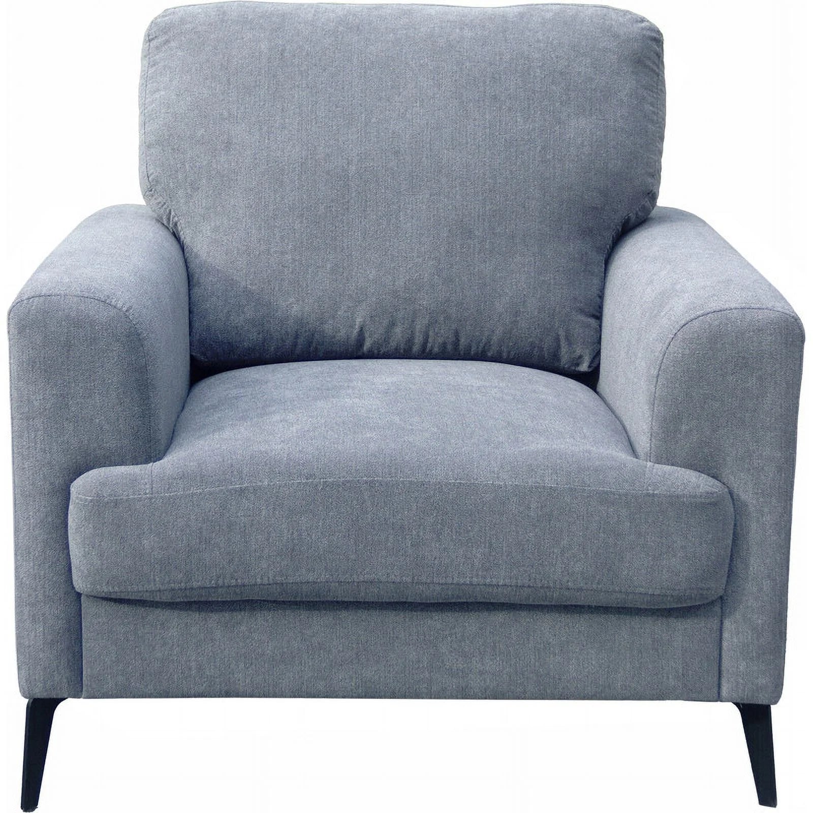 Pemberly Row Gray Chenille Sofa Loveseat Chair Set Z8818