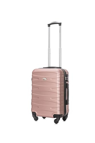 Luggage Set 3 Piece Hard Suitcase with Spinner Wheels and TSA Lock, Rose Gold E924823