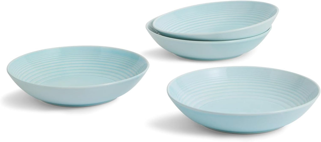 Royal Doulton Exclusively for Gordon Ramsay Maze Blue Pasta Bowl, Set of 4, 9.5"