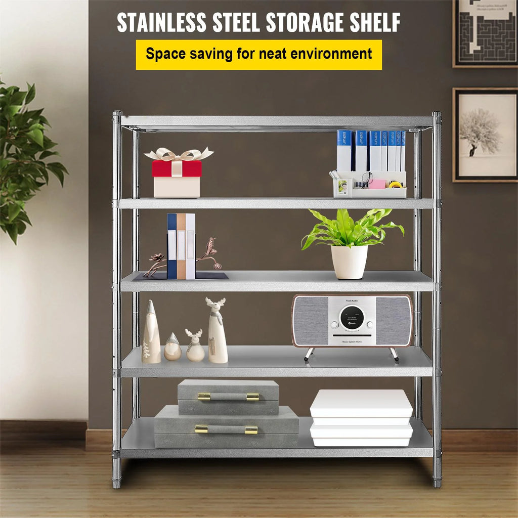 BENTISM Shelving Unit 5-Tier Stainless Steel 60x18.5 inch N80821
