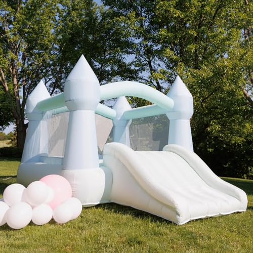 Bounceland Daydreamer Mist Bounce House with Slide, 12 ft x 9 ft x 7 ft, UL Blower Included D965