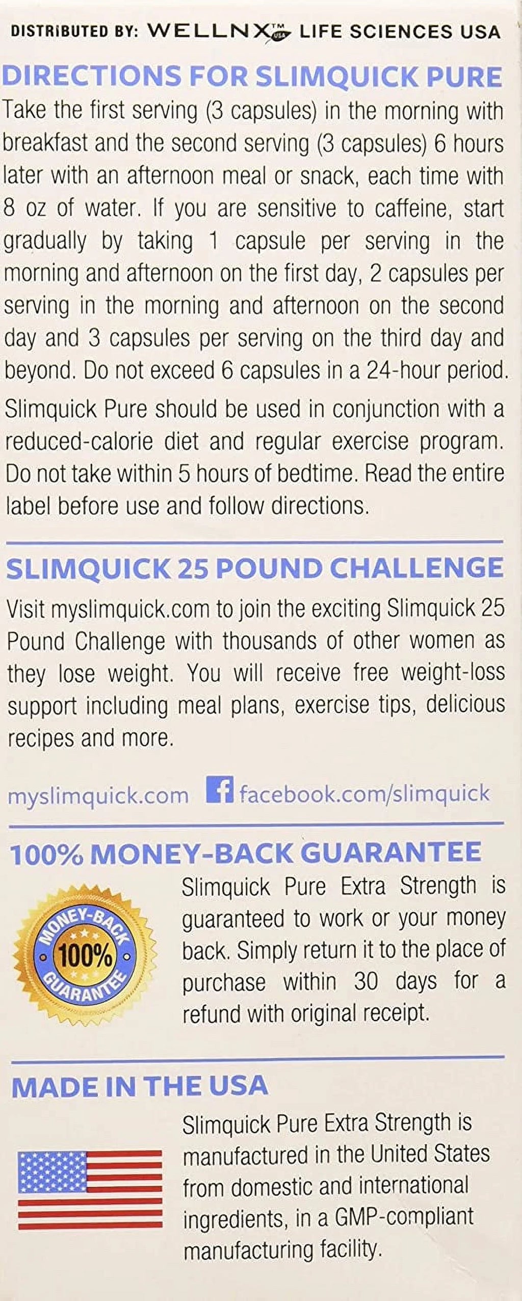 SlimQuick Pure Keto Dietary Supplement Extra Strength Caplets V986834