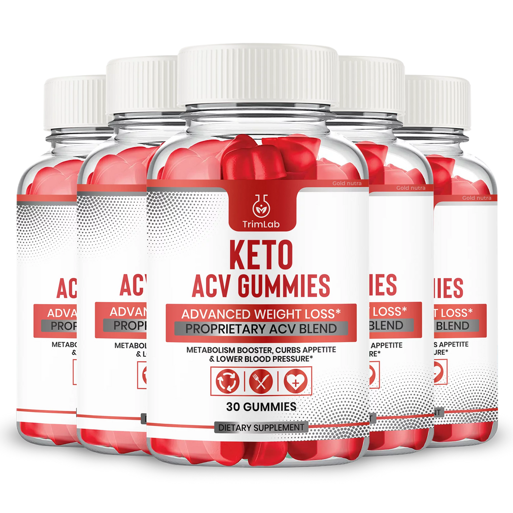 Trim Lab Keto Gummies, Weight Loss Supplement, Powerful Formula, Maximum Strength (5 Pack)