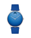 Movado Face Men's Watch - Swiss Quartz 2H Movement, Leather Strap - 3 ATM Water Resistance - Luxury Fashion Timepiece for Him - 41mm