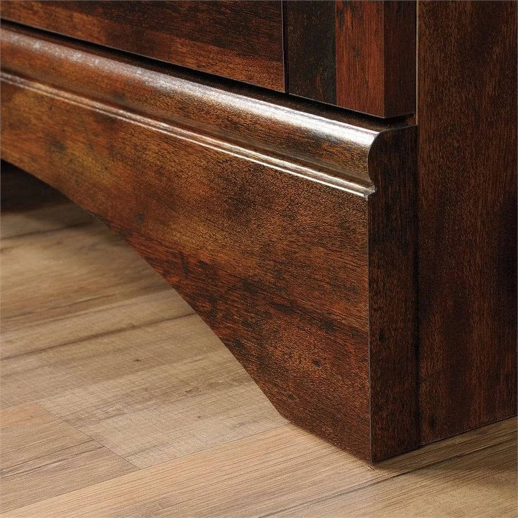 Pemberly Row Computer Desk with Hutch, Curado Cherry J48760