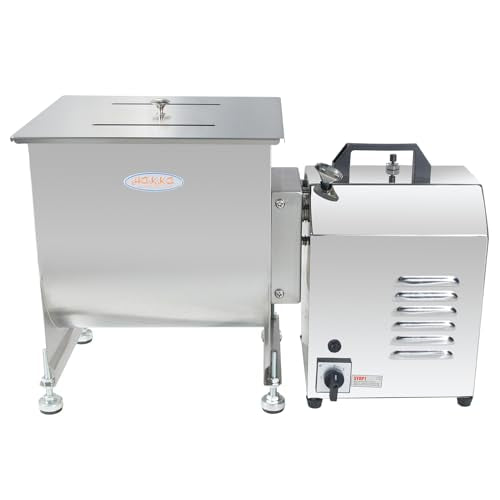 Hakka 80-Pound/40-Liter capacity Tank Stainless Steel Electric Meat Mixer (Mixing Maximum 60-Pound for Meat)