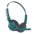 JLab Go Work Pop On-Ear Wireless Headset, Teal, 50+ Hours Playtime, Bluetooth Multipoint, Rotating Boom Mic, Noise Canceling MEMS Microphone, Light-Weight and Portable, for PC/Mac or Mobile