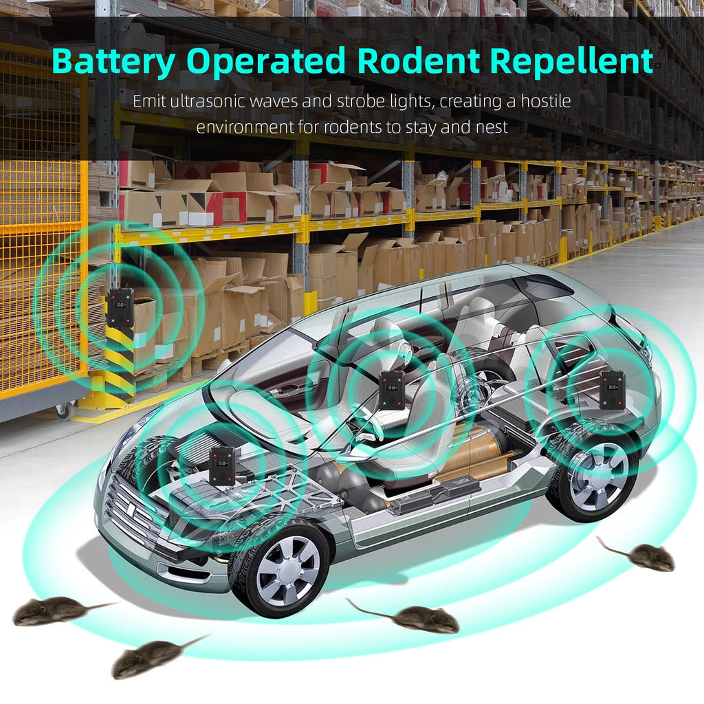 G·PEH 2 Pack Ultrasonic Rodent Repellent for Car Engines F248358