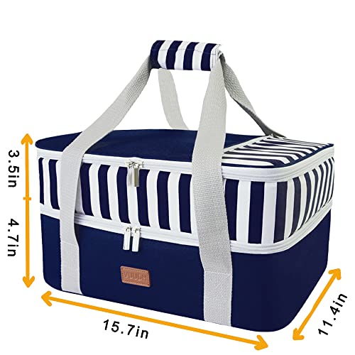 Insulated Casserole Carrier Bag for 9x13 Baking Dish, Blue U63672