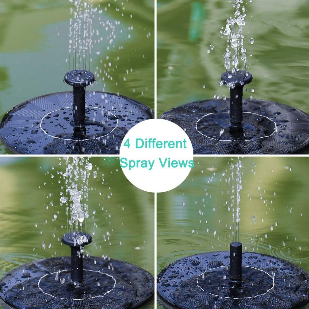 Solar Fountain Water Pump for Bird Bath, 1.5W Free Standing Panel Kit L300