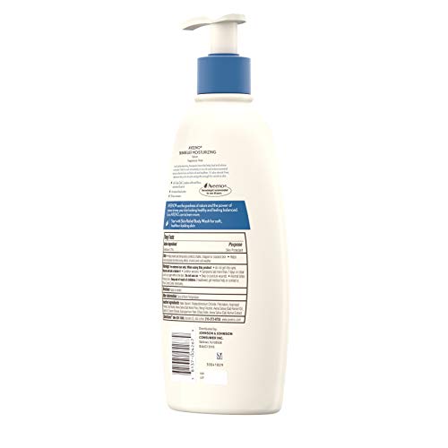 Aveeno Skin Relief 24-Hour Moisturizing Lotion for Sensitive Skin, Unscented, 18 fl. oz (Pack of 2) M64806