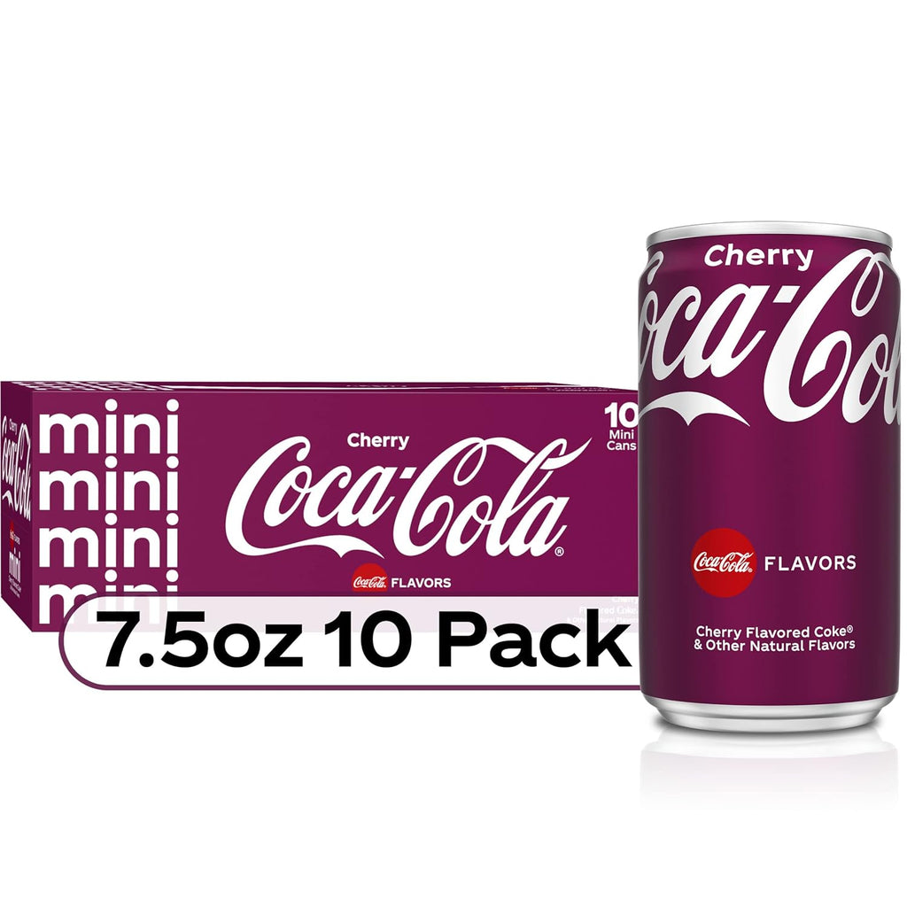 Coca-Cola Cherry Soda Mini Cans, 7.5 fl oz, 20 Pack T30813