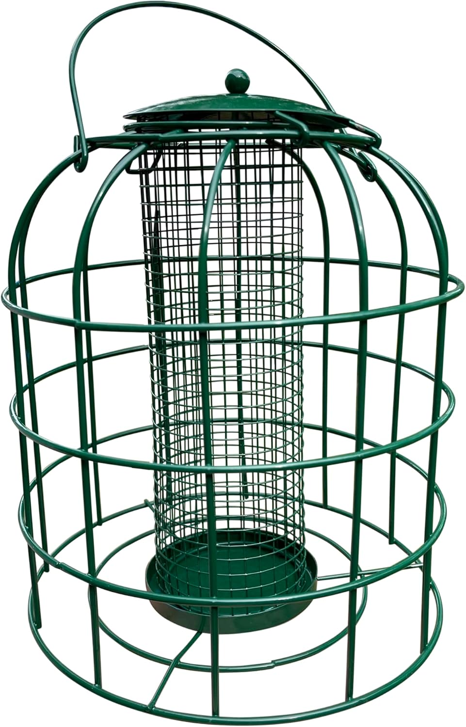 Garden Guru Squirrel Proof Bird Feeder – Caged Mesh Hanging Feeder for Small Wild Birds A397810