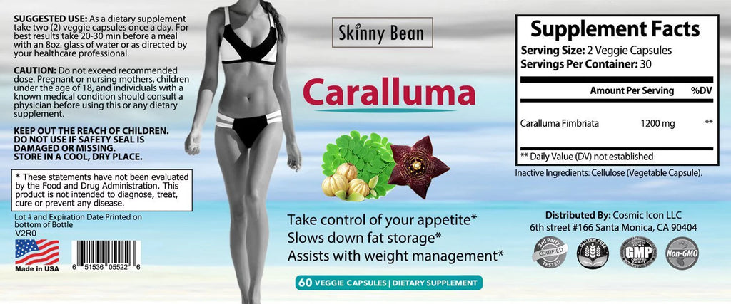 STRONG 1200mg Caralluma Fimbriata Extract Vegan Diet Pills P683