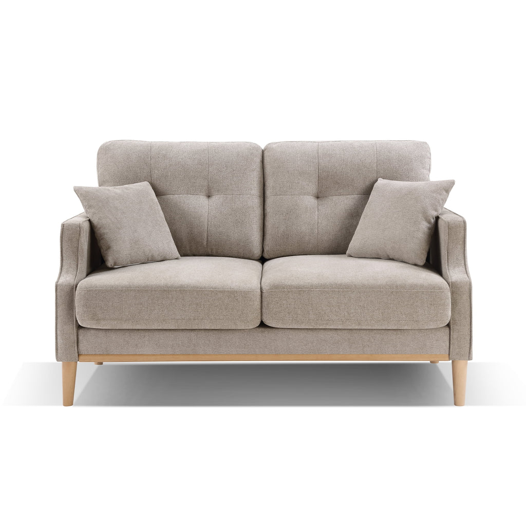 CoSoTower Living Space Sofa 2 Seater Loveseat Waterproof Fabric Cream Z3570
