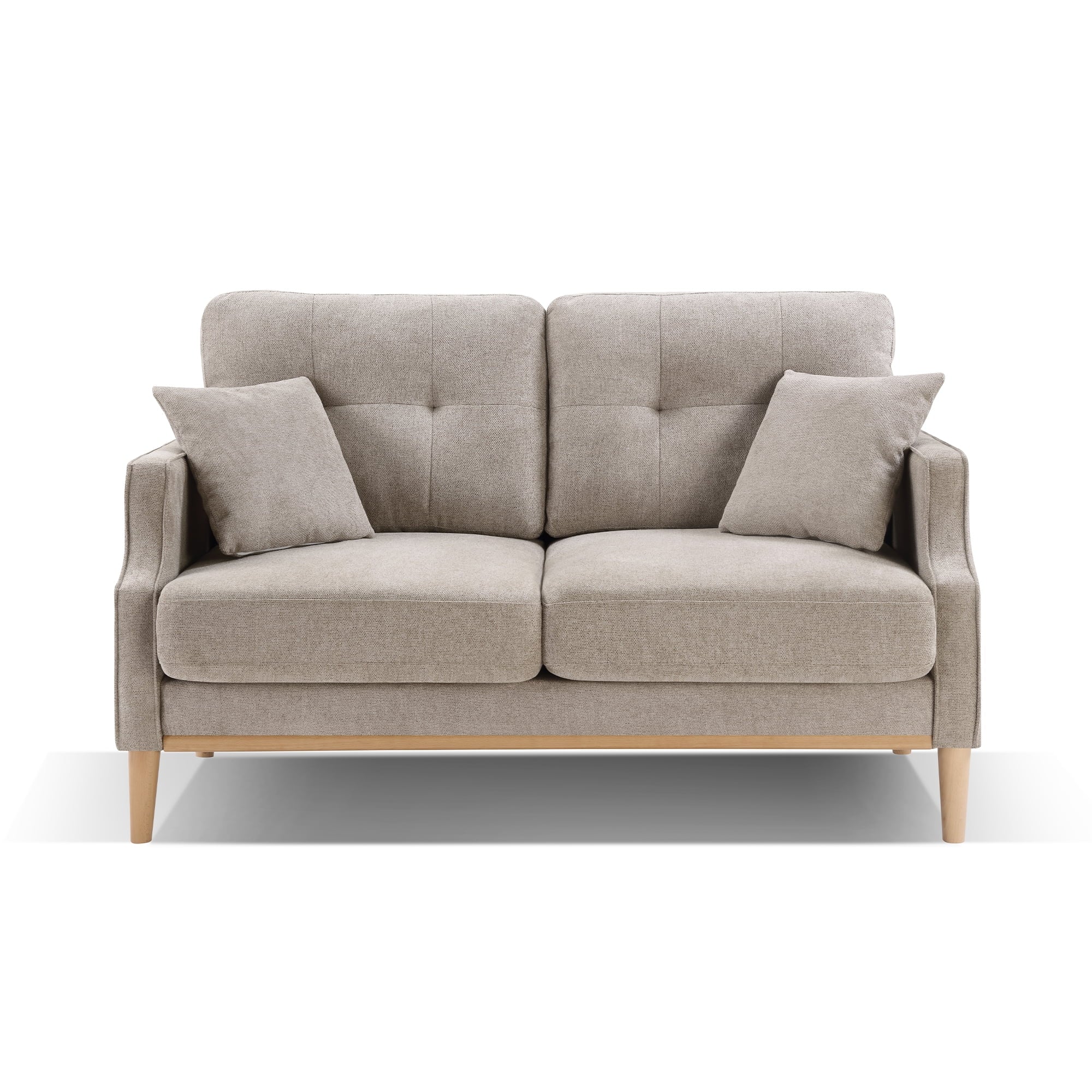 CoSoTower Living Space Sofa 2 Seater Loveseat Waterproof Fabric Cream Z3570