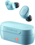 Skullcandy Sesh Evo True Wireless Earbuds - Bluetooth in-Ear Headphones with Charging Plug (Bleached Blue)