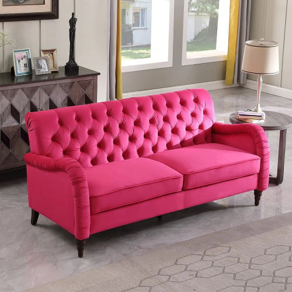 Rose Red Chesterfield 3 Seater Modern Sofa H784516