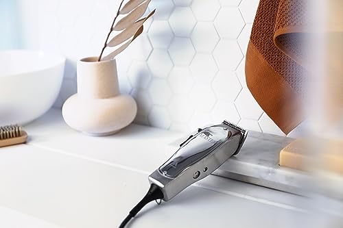 Andis 01820 Professional Fade Master Hair Clipper, Adjustable Carbon Steel Blade, Silver U466094