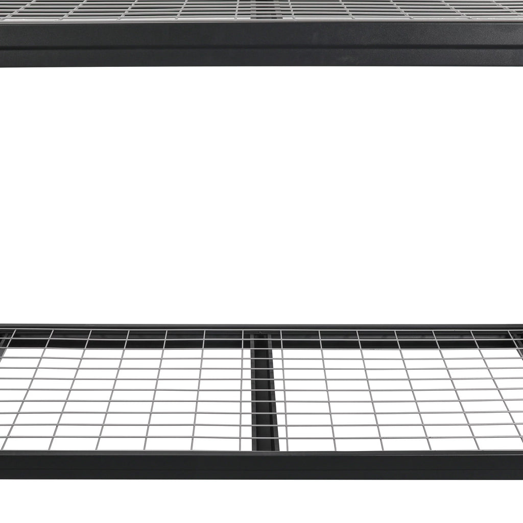 WORKPRO Steel 3-Tier Storage Shelf Unit 72" H x 77" W x 24" D, Black L948397