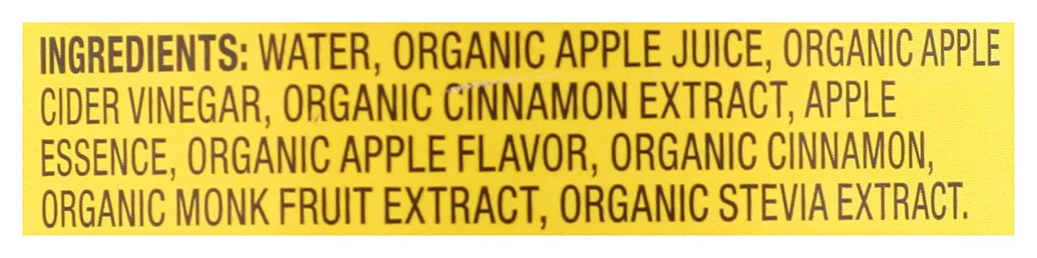 Bragg Organic Apple Cider Vinegar Drink Apple Cinnamon 16 fl oz, 4-Pack U2211