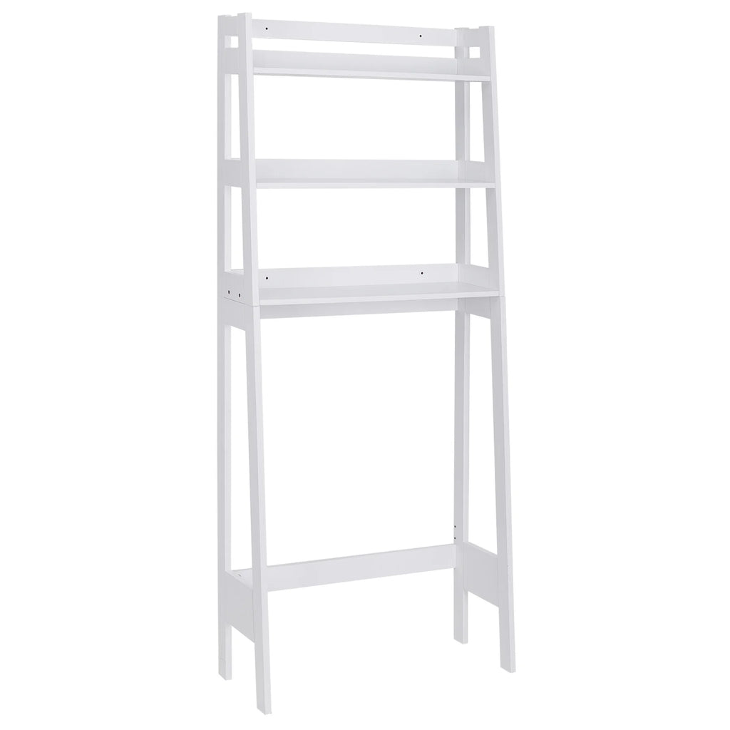 ZENY Over-The-Toilet Storage Shelf 3-Tier Wooden Bathroom Organizer White F420371
