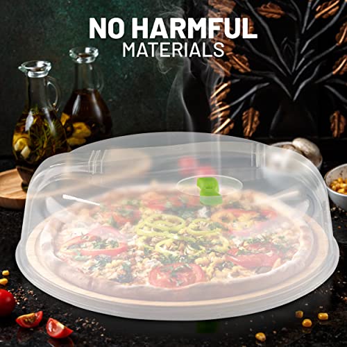 Microwave Cover for Food, Splatter Proof, Steam Vents, 10 Inch, 2 PK by RamPro S9365