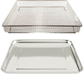 Univen Stainless Steel Baking Tray Pan and Air Fryer Basket Compatible with Cuisinart Airfryer TOA-060 and TOA-065
